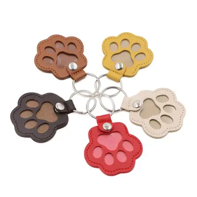 Leather Pet Hair Keychain